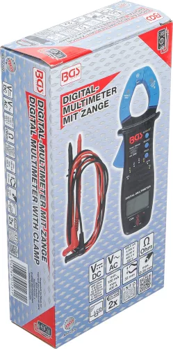 BGS technic Lakatfogós digitális multiméter 400 A, 600 V, AC/DC méréshez (BGS 2202)