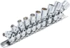 BGS technic Dugókulcsfej készlet csuklós fejekkel, 1/4”, 5–13 mm, 10 részes (BGS 220)