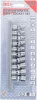 BGS technic Dugókulcsfej készlet csuklós fejekkel, 1/4”, 5–13 mm, 10 részes (BGS 220)