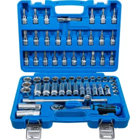   BGS technic Dugókulcs készlet colos méretekkel, 3/8”, 1/4”–15/16”, 61 részes (BGS 2215)