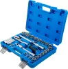 BGS technic Dugókulcs készlet colos hatszög fejekkel, 1/2”, 3/8”–1-1/4”, 27 részes, 90 fogú racsnival (BGS 2216)