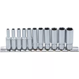   BGS technic Dugókulcsfej készlet hosszú hatszög fejekkel, 1/4”, 4–13 mm, 11 részes (BGS 2221)