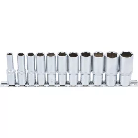   BGS technic 11 részes hosszított dugókulcs készlet 8-19mm, 3/8" (BGS 2222)
