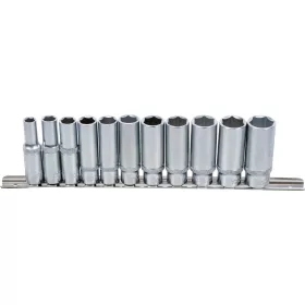   BGS technic Dugókulcsfej készlet hosszú hatszög fejekkel, 3/8”, 8–19 mm, 11 részes (BGS 2222)