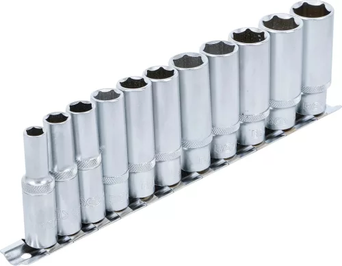 BGS technic Dugókulcsfej készlet hosszú hatszög fejekkel, 3/8”, 8–19 mm, 11 részes (BGS 2222)