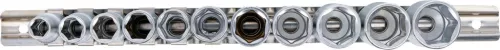 BGS technic Dugókulcsfej készlet hosszú hatszög fejekkel, 3/8”, 8–19 mm, 11 részes (BGS 2222)