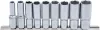 BGS technic Dugókulcsfej készlet hosszú Pro Torque hatszög fejekkel, 1/2”, 10–24 mm, 9 részes (BGS 2223)