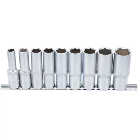   BGS technic 9 részes hosszított dugókulcs készlet 10-24mm, 1/2" (BGS 2223)
