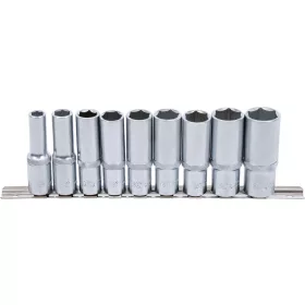   BGS technic Dugókulcsfej készlet hosszú Pro Torque hatszög fejekkel, 1/2”, 10–24 mm, 9 részes (BGS 2223)