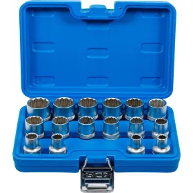   BGS technic Dugókulcsfej készlet tizenkétlapú fejekkel, 1/2”, 8–24 mm, 16 részes (BGS 2226)