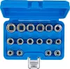 BGS technic Dugókulcsfej készlet tizenkétlapú fejekkel, 1/2”, 8–24 mm, 16 részes (BGS 2226)