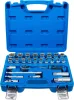 BGS technic Dugókulcs készlet Super Lock profillal, 3/8”, 6–24 mm, 26 részes, 90 fogú racsnival (BGS 2227)