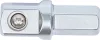 BGS technic Adapter dugókulcshoz, 3/8" négyszög - 5/16" hatszög, 30 mm hosszú (BGS 2229-1)