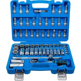   BGS technic Dugókulcs készlet Super Lock profillal, 3/8”, 6–24 mm, 61 részes, 90 fogú racsnival (BGS 2229)