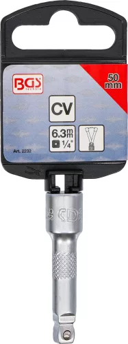 BGS technic 1/4" Billenős hosszabbító szár "Wobble", 50 mm (BGS 2232)