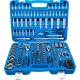 BGS technic Dugókulcs készlet colos hatszög fejekkel, 1/4”–3/8”–1/2”, 192 részes, króm-vanádium acél (BGS 2245)