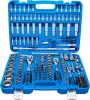 BGS technic Dugókulcs- és bitkészlet Gear Lock univerzális profillal, 1/4”, 3/8” és 1/2”, 192 részes, CrV acél (BGS 2247)