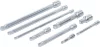 BGS technic Billenő dugókulcs-hosszabbító készlet 1/4”–3/8”–1/2”, 50–250 mm, 9 részes (BGS 2253)