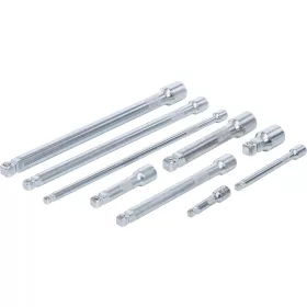   BGS technic Billenő dugókulcs-hosszabbító készlet 1/4”–3/8”–1/2”, 50–250 mm, 9 részes (BGS 2253)