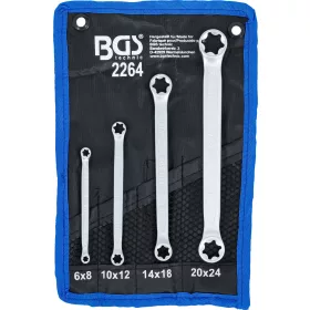   BGS technic 4 részes E-profilú csillagkulcs készlet E6xE8-E20xE24 (BGS 2264)