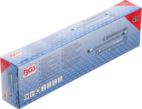BGS technic 4 részes E-profilú csillagkulcs készlet E6xE8-E20xE24 (BGS 2264)