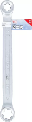 BGS technic E-profilú csillagkulcs E16xE22, egyenes kivitel (BGS 2266)