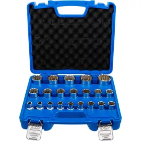   BGS technic Dugókulcsfej készlet tizenkétlapú profillal, 1/2”, 8–36 mm, 21 részes (BGS 2267)