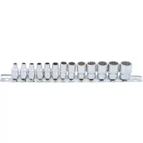   BGS technic Dugókulcsfej készlet tizenkétlapú fejekkel, 1/4”, 4–14 mm, 13 részes (BGS 2269)