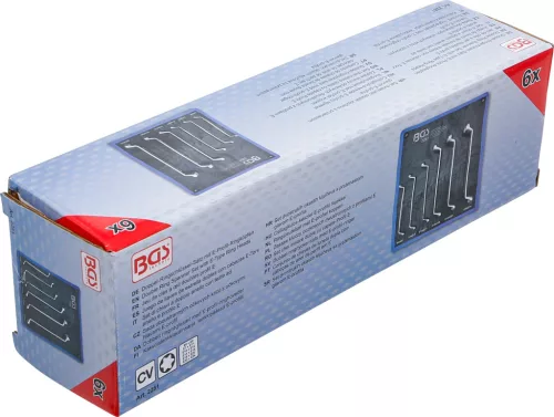 BGS technic Csillagkulcs készlet E-profillal, hajlított, E6–E24, 6 részes (BGS 2281)