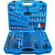 BGS technic Dugókulcs készlet „Gear Lock” profillal, 1/4”–3/8”–1/2”, 218 részes, króm-vanádium acél (BGS 2290)