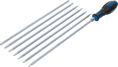 BGS technic 8 részes csavarhúzó készlet Torx és biztonsági Torx csavarokhoz (cserélhető fejekkel) (BGS 2325)