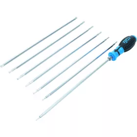   BGS technic Csavarhúzó készlet cserélhető szárakkal | T-profil (Torx) / T-profil (Torx Plus) furattal | 8 darabos (BGS 2326)