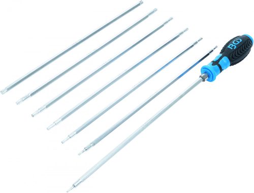BGS technic Csavarhúzó készlet cserélhető szárakkal | T-profil (Torx) / T-profil (Torx Plus) furattal | 8 darabos (BGS 2326)