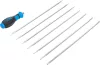 BGS technic Cserélhető pengés Torx csavarhúzó készlet T10–T40, normál és furatos profillal, 8 részes (BGS 2326)