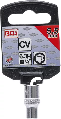 BGS technic 1/4" "Super Lock" dugókulcs, 5,5 mm (BGS 2343)
