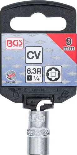 BGS technic 1/4" "Super Lock" dugókulcs, 9 mm (BGS 2349)