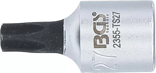 BGS technic 1/4" biztonsági Torx (fúrt) bitfej, TS27 (BGS 2355-TS27)
