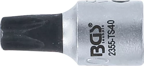 BGS technic 1/4" biztonsági Torx (fúrt) bitfej, TS40 (BGS 2355-TS40)