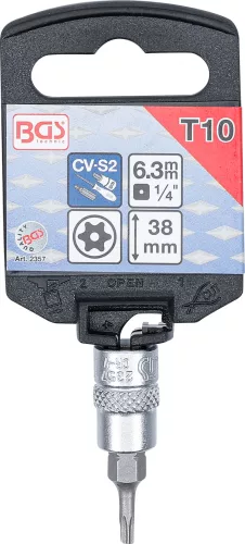 BGS technic Torx bitfej 1/4" fúrt, T10 (BGS 2357)