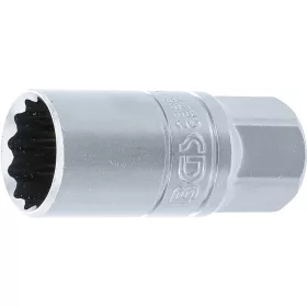   BGS technic Gyújtógyertya kulcs gumis tartóval 1/2"-os, 21 mm (BGS 2386)