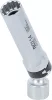 BGS technic Univerzális csuklós gyújtógyertya kulcs, rögzítő rugóval, 3/8", 14 mm, 12 pontos (BGS 2390)
