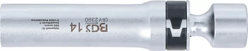 BGS technic Univerzális csuklós gyújtógyertya kulcs, rögzítő rugóval, 3/8", 14 mm, 12 pontos (BGS 2390)