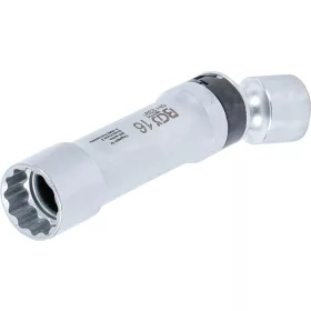   BGS technic Univerzális csuklós gyújtógyertya kulcs, rögzítő rugóval, 3/8", 16 mm, 12 pontos (BGS 2391)