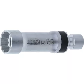   BGS technic Univerzális csuklós gyújtógyertya kulcs, rögzítő rugóval, 3/8", 21 mm, 12 pontos (BGS 2392)