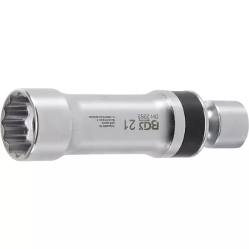   BGS technic Univerzális csuklós gyújtógyertya kulcs, rögzítő rugóval, 3/8", 21 mm, 12 pontos (BGS 2392)