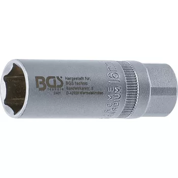   BGS technic Gyújtógyertya kulcs biztosító rugóval, 6 pontos, 16mm (BGS 2401)