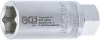BGS technic Gyújtógyertya kulcs biztosító rugóval, 6 pontos, 18mm (BGS 2402)