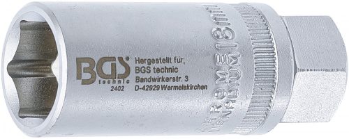 BGS technic Gyújtógyertya kulcs biztosító rugóval, 6 pontos, 18mm (BGS 2402)