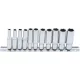 BGS technic Dugókulcsfej készlet hosszú colos hatszög fejekkel, 1/4”, 3/16”–1/2”, 11 részes (BGS 2429)