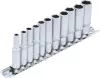 BGS technic Dugókulcsfej készlet hosszú colos hatszög fejekkel, 1/4”, 3/16”–1/2”, 11 részes (BGS 2429)